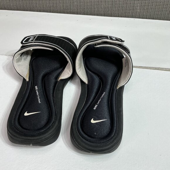 Nike Womens Comfort Slide Sandals Size 6 Black & White - Picture 3 of 8